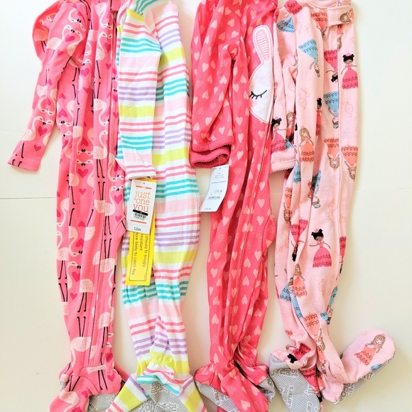 12 month footed sleepers